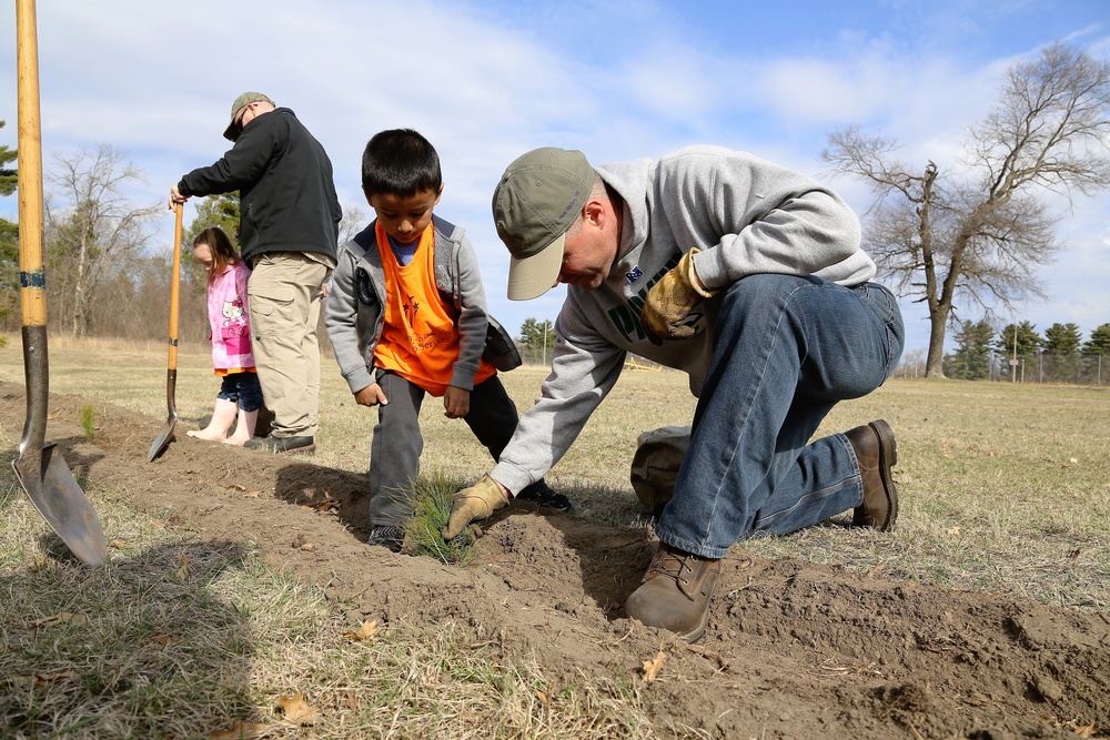 Community plants trees for 30th Arbor Day observance at Fort McCoy