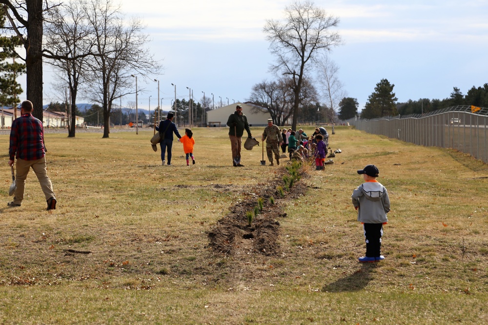 Community plants trees for 30th Arbor Day observance at Fort McCoy