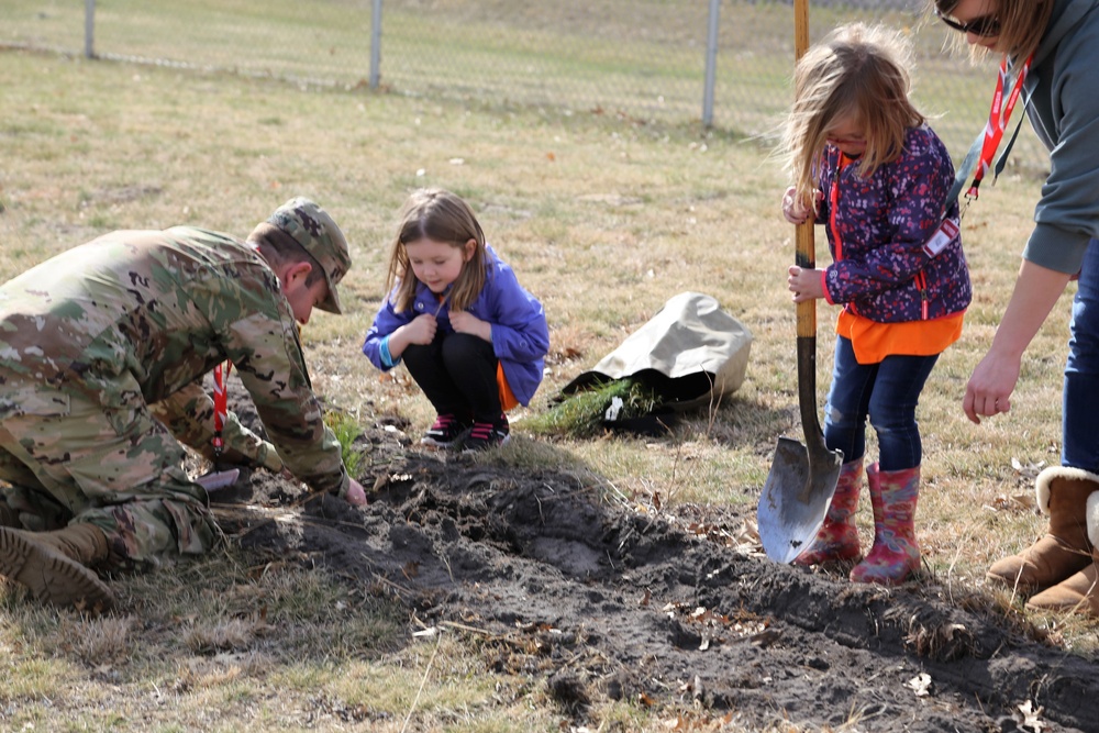 Community plants trees for 30th Arbor Day observance at Fort McCoy