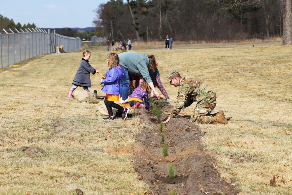 Community plants trees for 30th Arbor Day observance at Fort McCoy