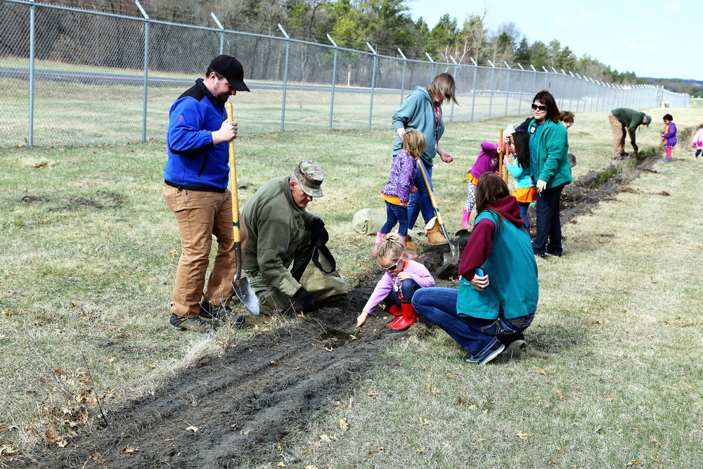 Community plants trees for 30th Arbor Day observance at Fort McCoy