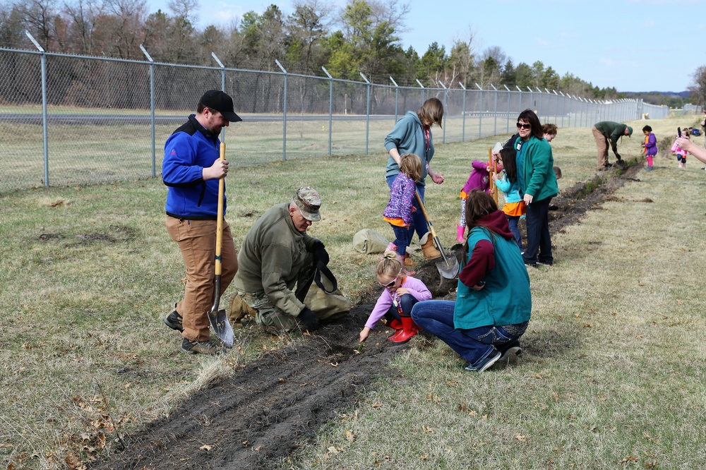 Community plants trees for 30th Arbor Day observance at Fort McCoy