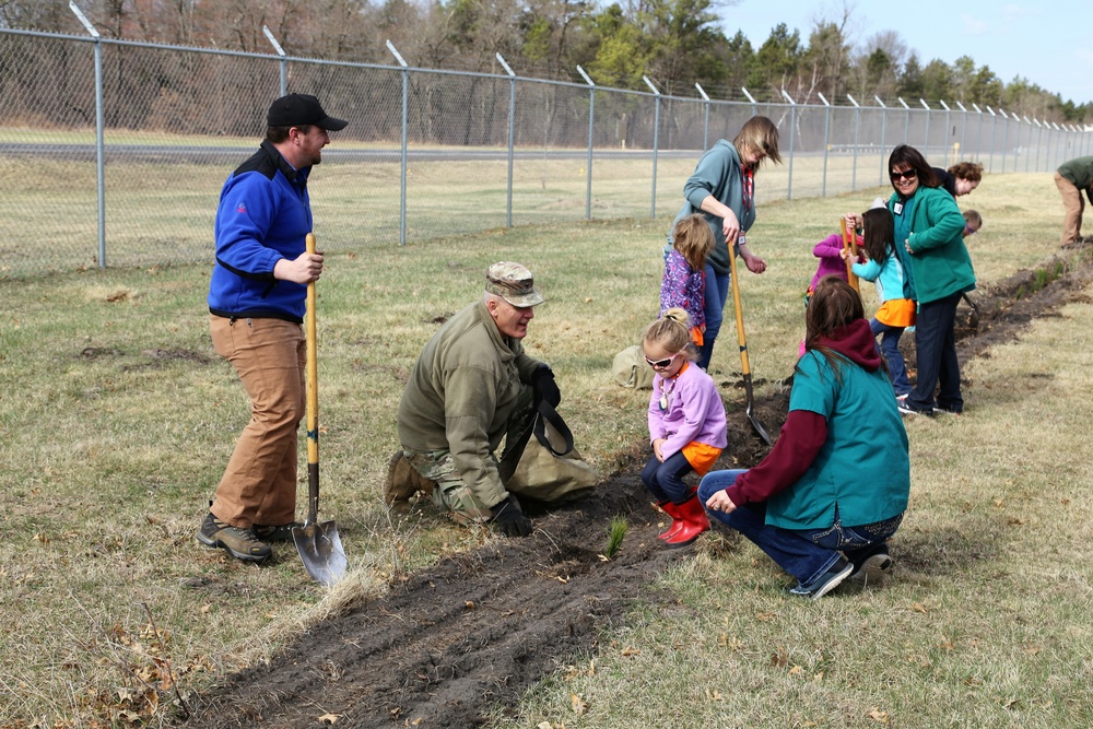 Community plants trees for 30th Arbor Day observance at Fort McCoy