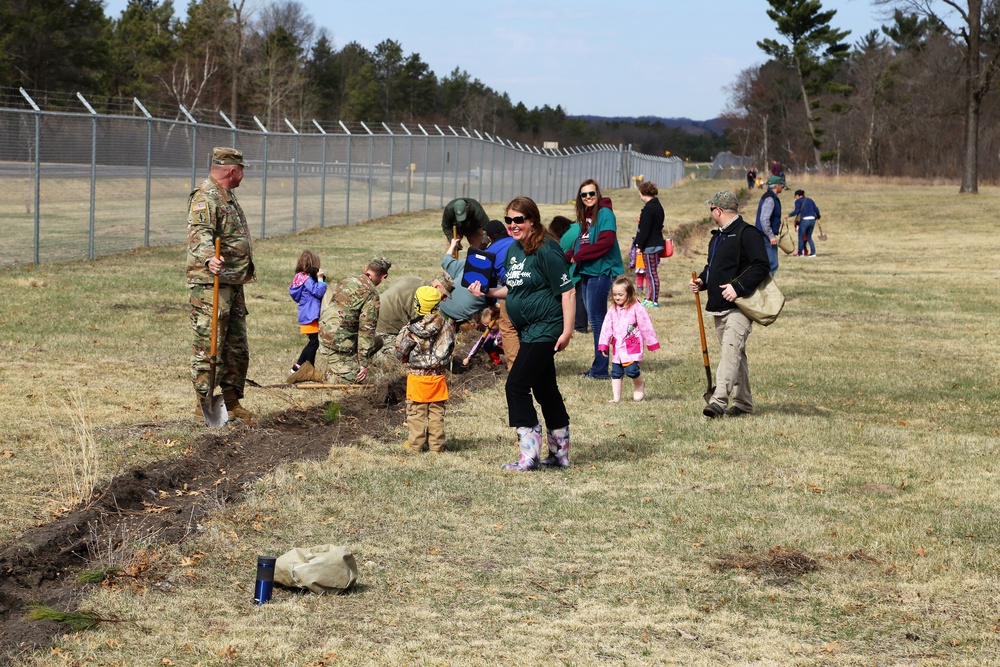 Community plants trees for 30th Arbor Day observance at Fort McCoy