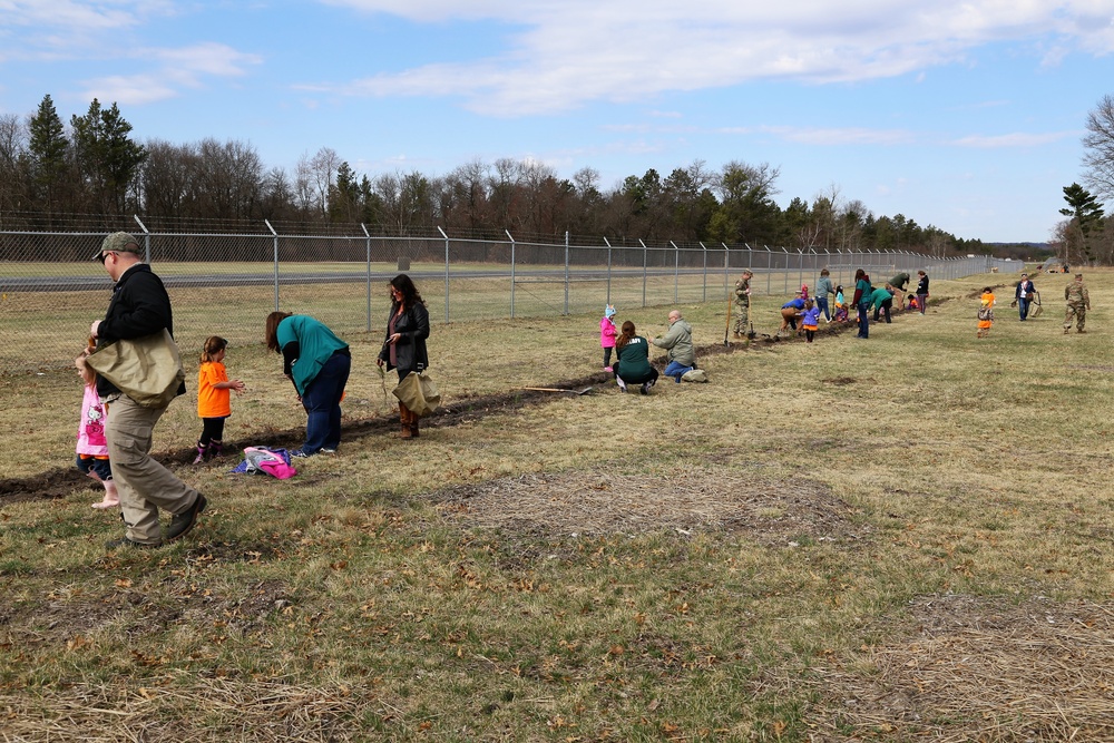 Community plants trees for 30th Arbor Day observance at Fort McCoy