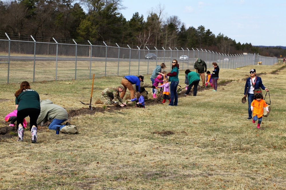 Community plants trees for 30th Arbor Day observance at Fort McCoy