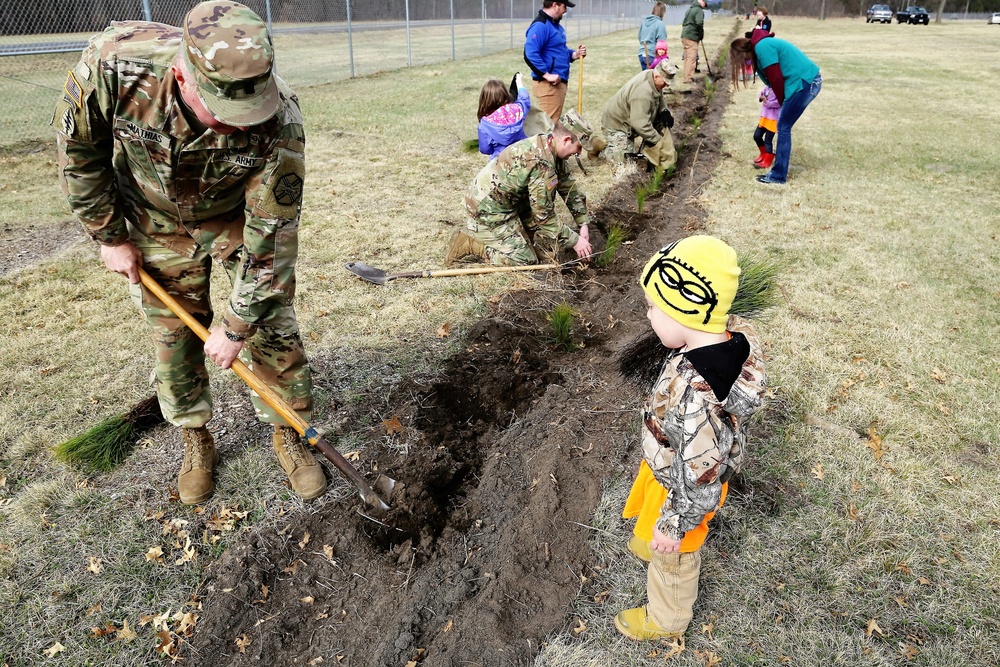 Community plants trees for 30th Arbor Day observance at Fort McCoy