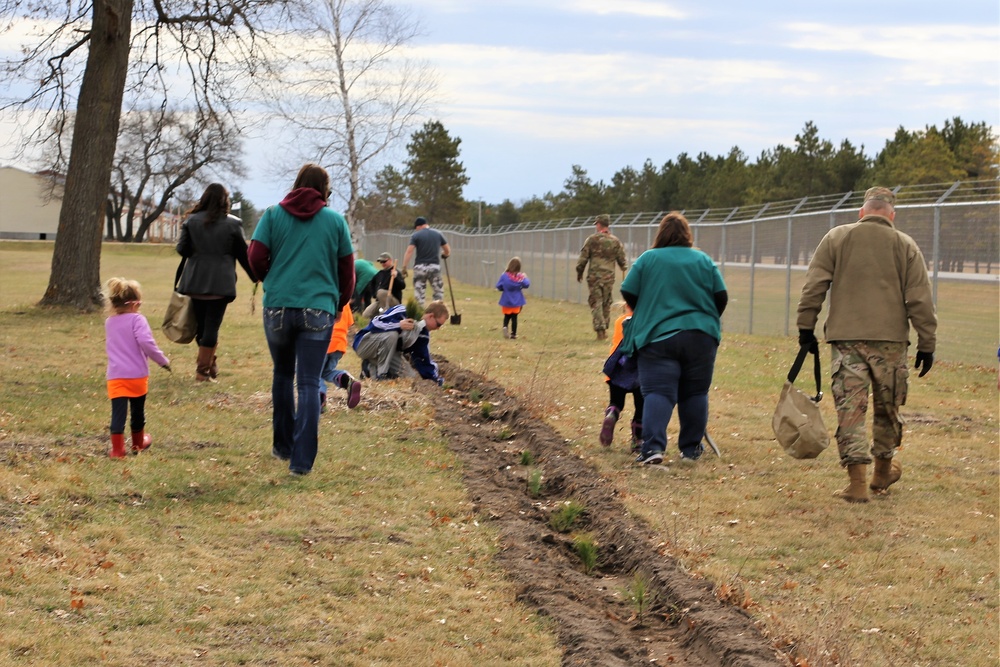 Community plants trees for 30th Arbor Day observance at Fort McCoy