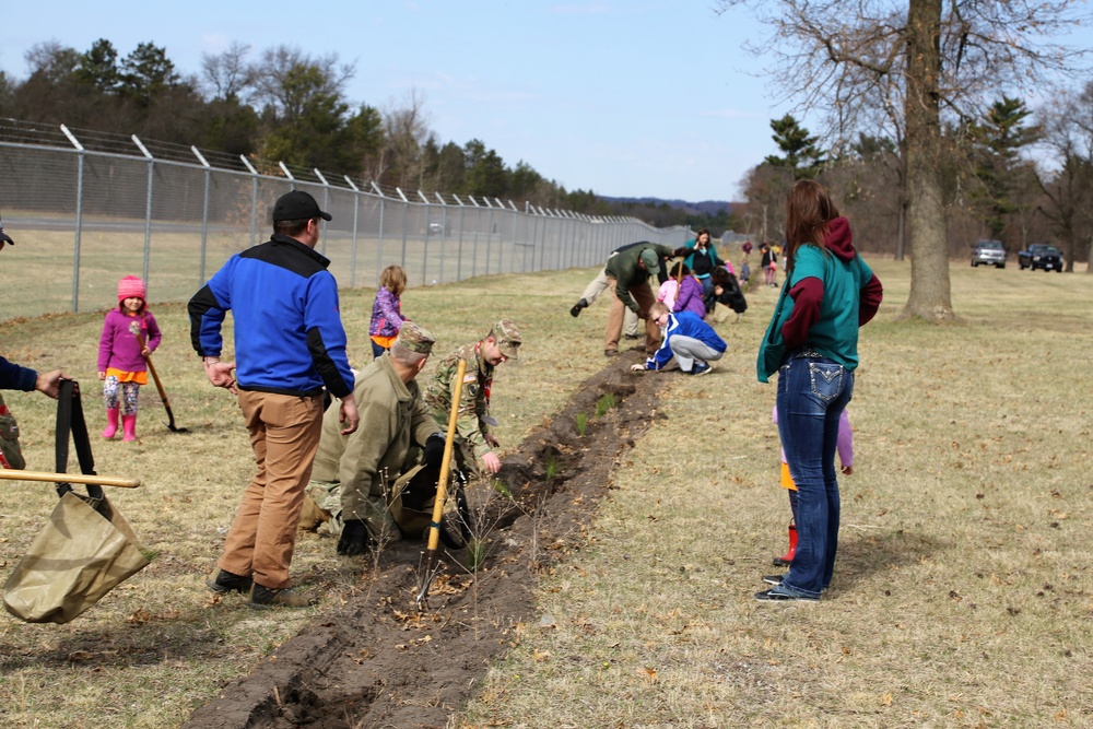 Community plants trees for 30th Arbor Day observance at Fort McCoy