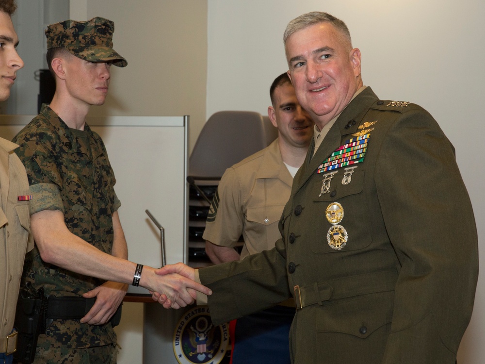 ACMC Visits MSG Marines in Berlin