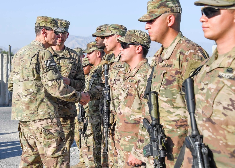 CENTCOM commander visits troops in Afghanistan