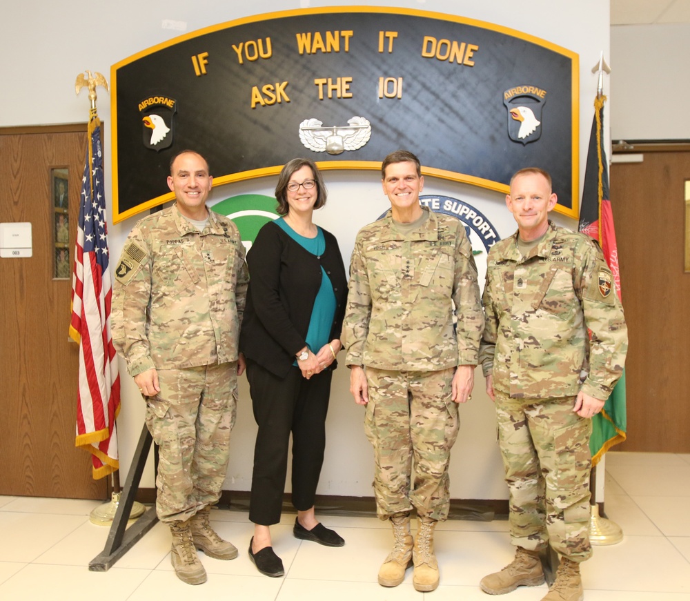 CENTCOM commander visits troops in Afghanistan