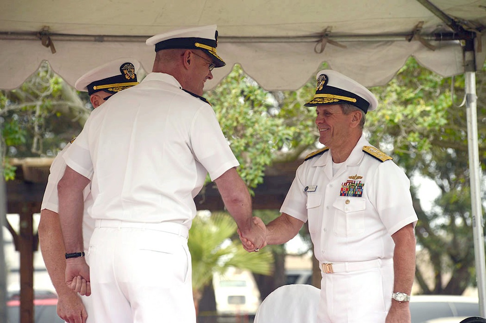 Naval Surface and Mine Warfighting Development Center Change of Command