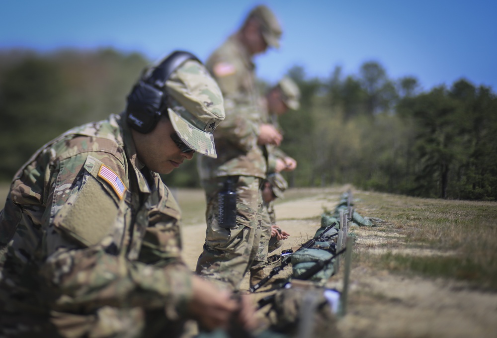 Infantry Advanced Leader Course students perform marksman fundamentals