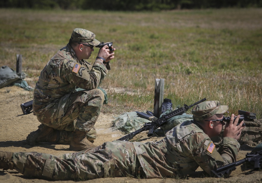 Infantry Advanced Leader Course students perform marksman fundamentals