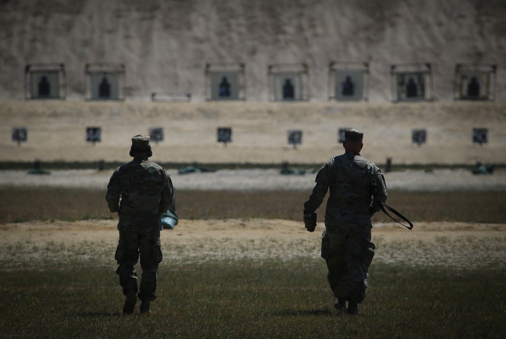 Infantry Advanced Leader Course students perform marksman fundamentals