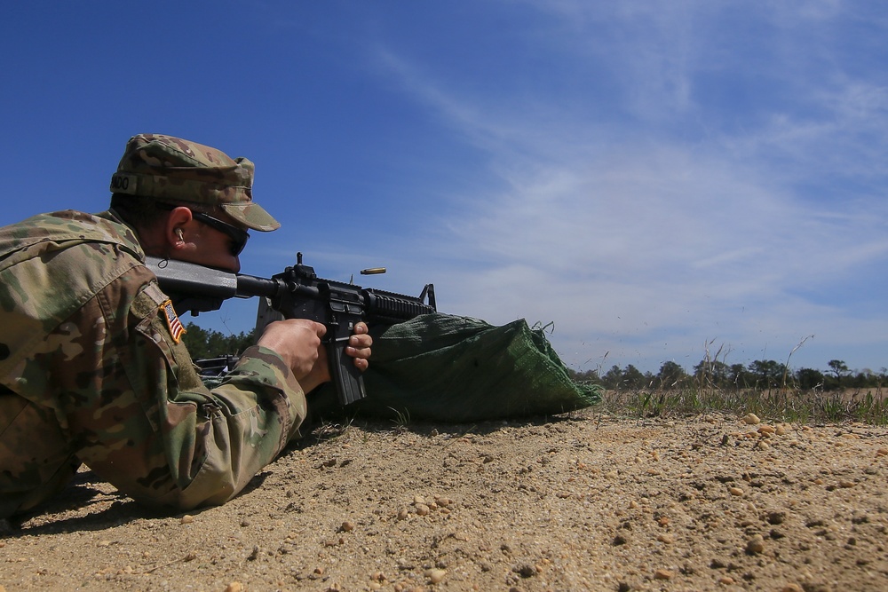 Infantry Advanced Leader Course students perform marksman fundamentals