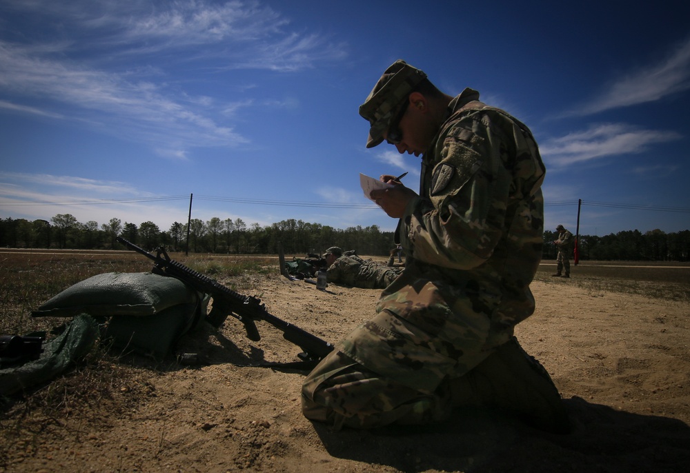 Infantry Advanced Leader Course students perform marksman fundamentals