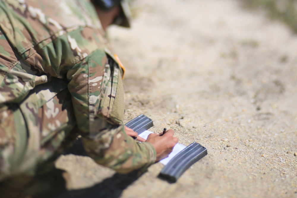 Infantry Advanced Leader Course students perform marksman fundamentals