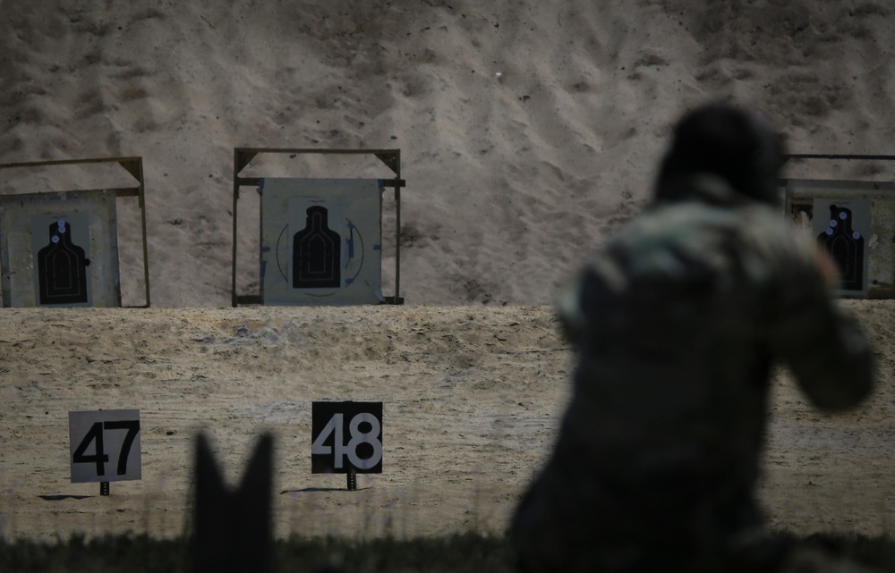 Infantry Advanced Leader Course students perform marksman fundamentals