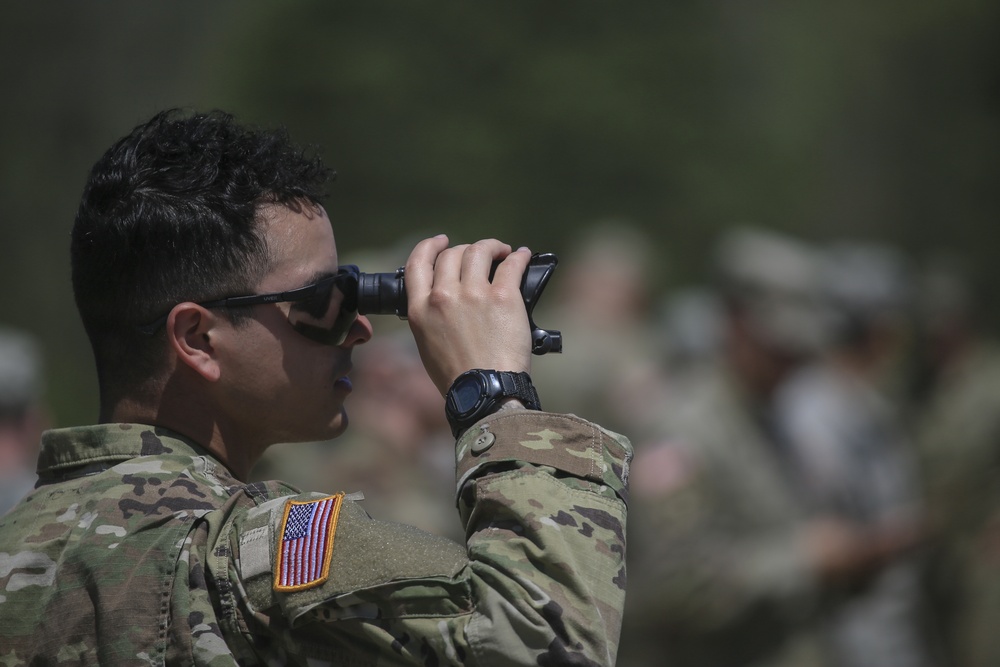 Infantry Advanced Leader Course students perform marksman fundamentals