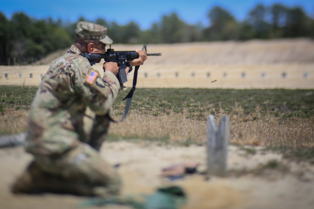 Infantry Advanced Leader Course students perform marksman fundamentals