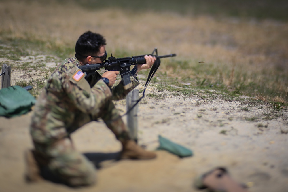 Infantry Advanced Leader Course students perform marksman fundamentals