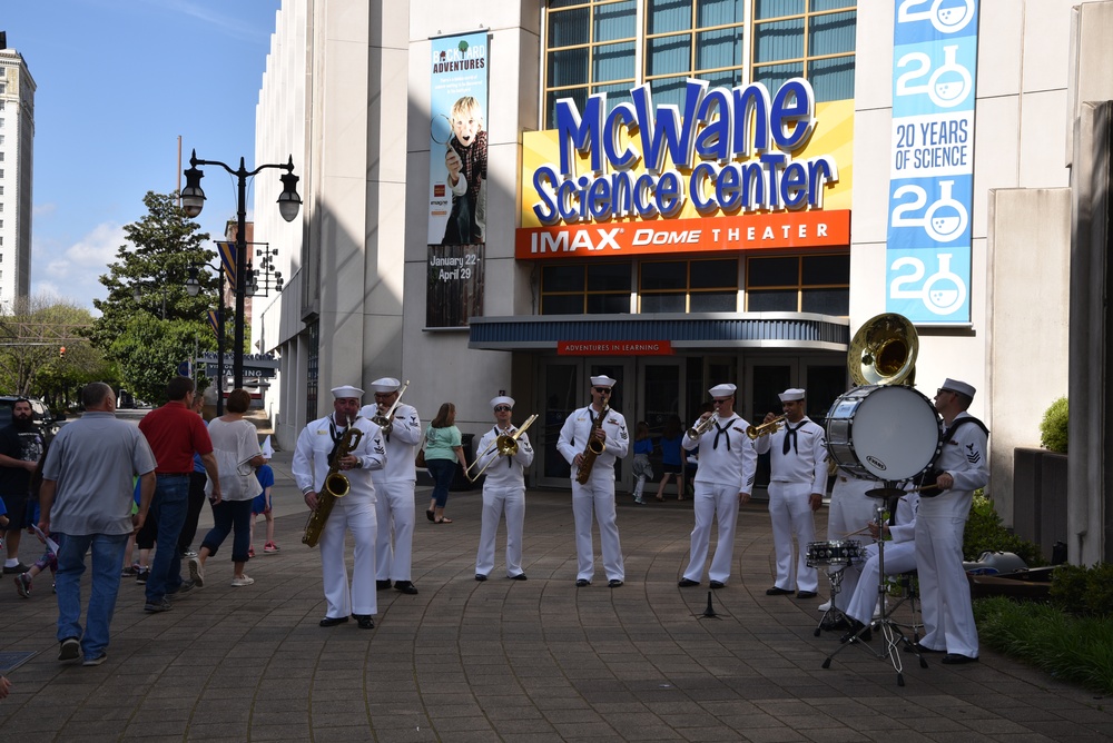 Navy Band Southeast performs during Navy Week Birmingham