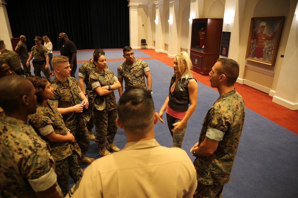 WWE Superstars visit Marine Barracks Washington
