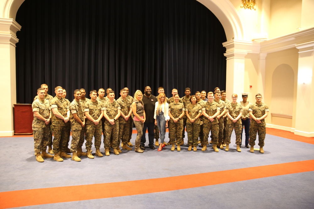 WWE Superstars visit Marine Barracks Washington