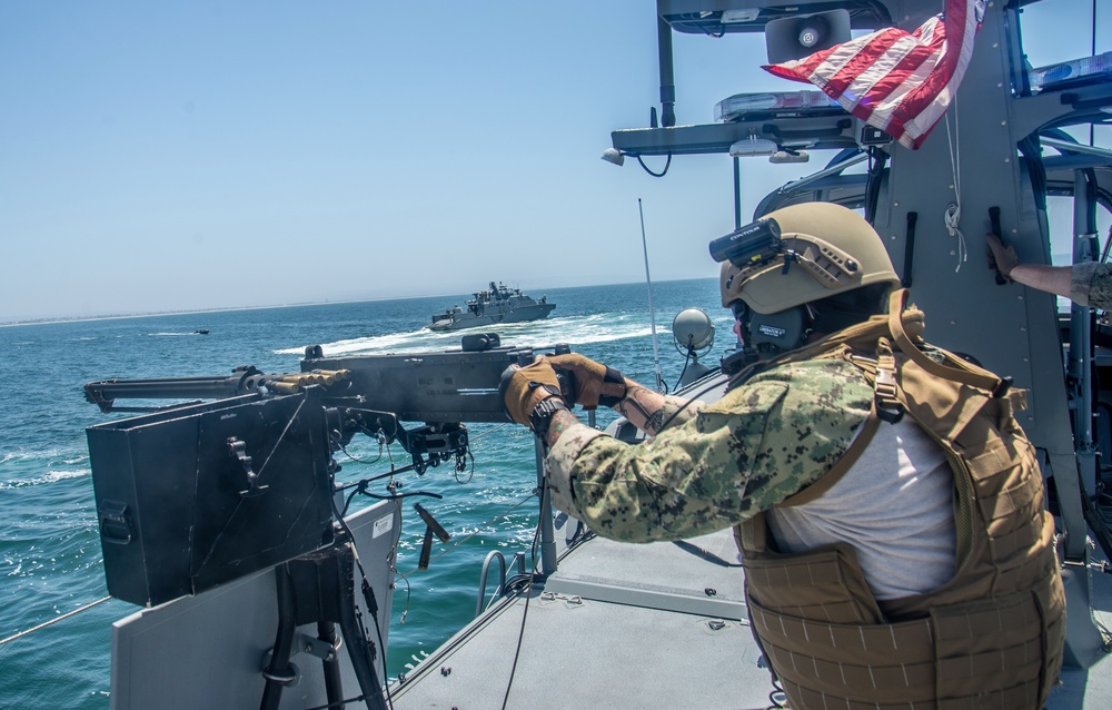 Mark VI Patrol Boats Underway during Unit Level Training