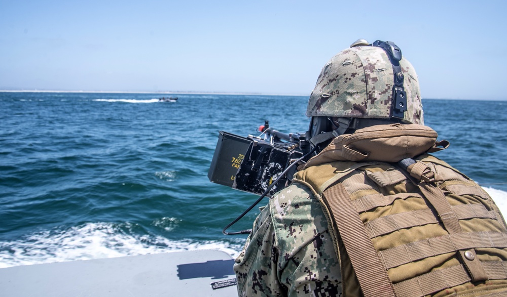 Mark VI Patrol Boats Underway during Unit Level Training