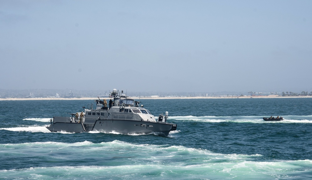 Mark VI Patrol Boats Underway during Unit Level Training