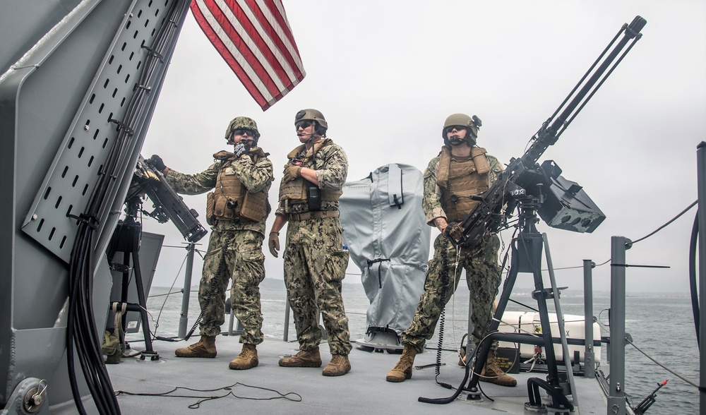 Mark VI Patrol Boats Underway during Unit Level Training