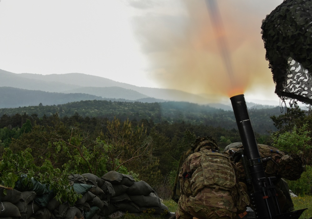 Sky Soldier Mortar Teams Hit Slovenia