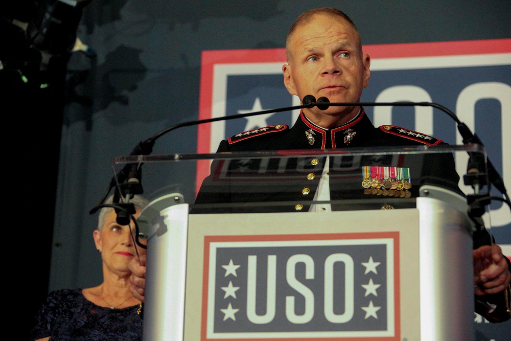 CMC and Mrs. Neller Attend USO Military Spouse Dinner