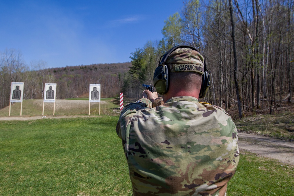 Soldier Fires at Target