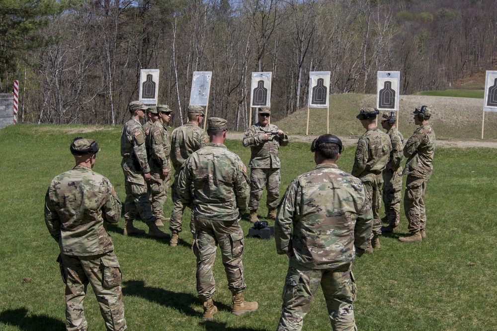 Instructor Teaches M9 Marksmanship