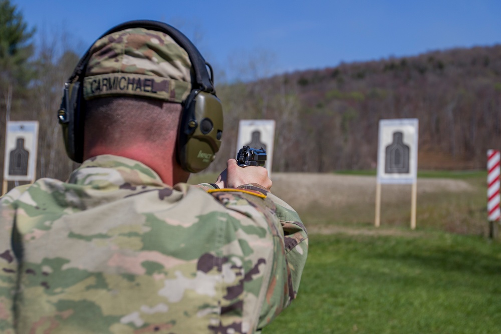 Soldier Fires at Target