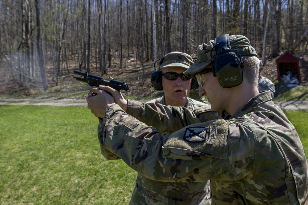 Instructor Teaches M9 Trigger Pull