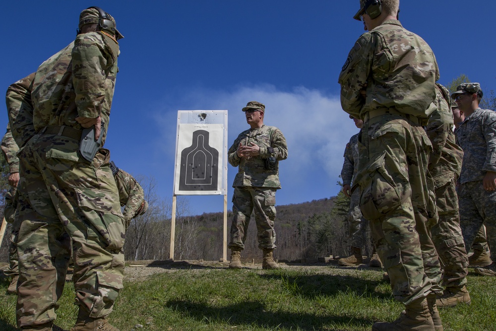 Instructor Teaches M9 Marksmanship