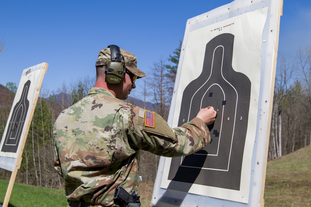 Soldier Checks Target