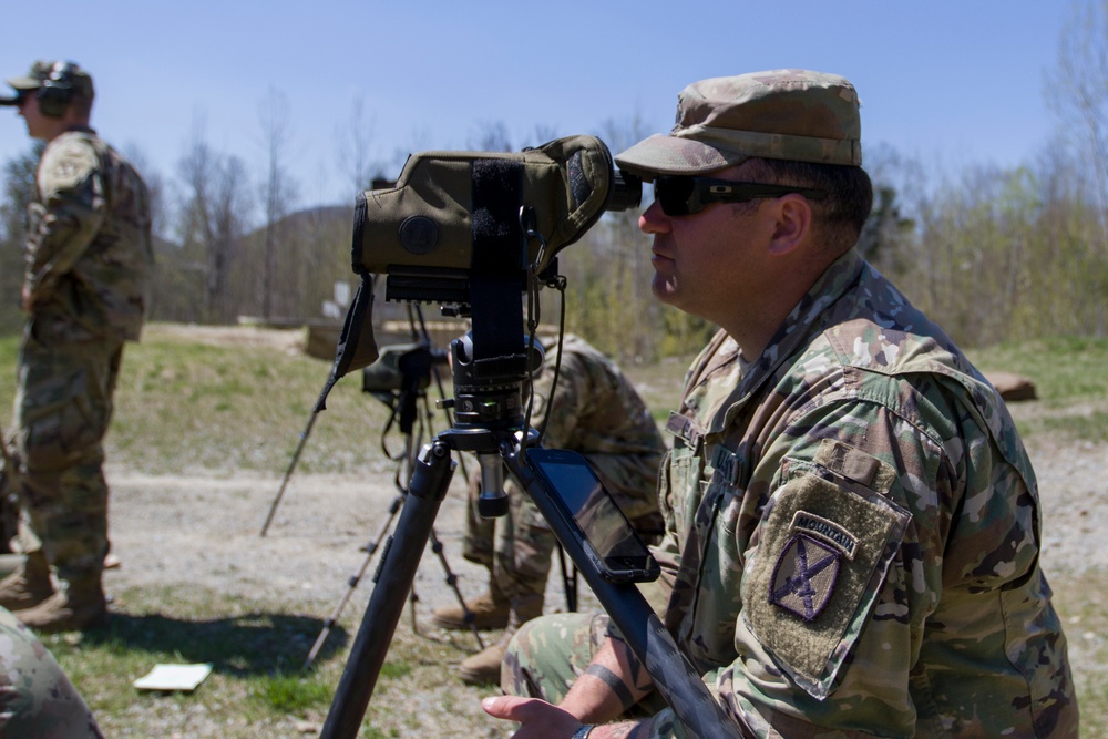 Soldier Spots through Scope