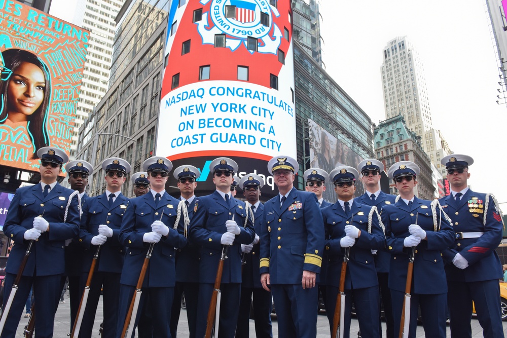 NASDAQ honors Coast Guard in Times Square
