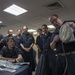 Sailors conduct a Wound Care Course aboard USNS Mercy