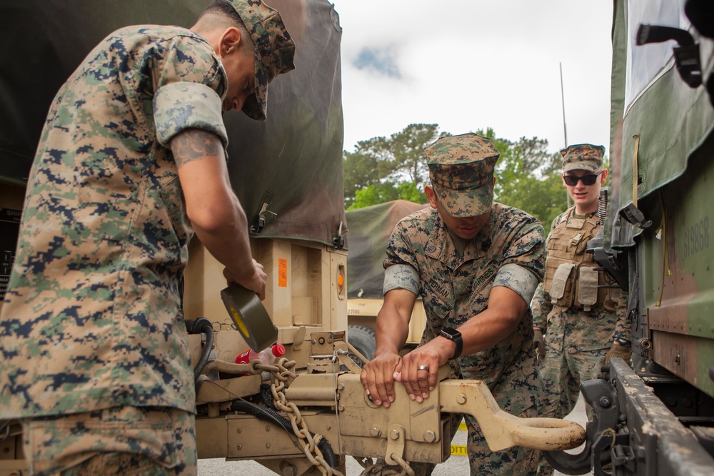 Marines prepare for Command Post Exercise 2