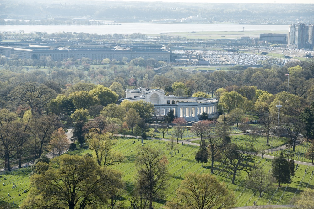 Aerial Photography of Arlington National Cemetery