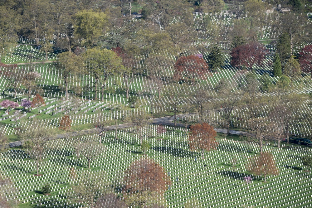 Aerial Photography of Arlington National Cemetery