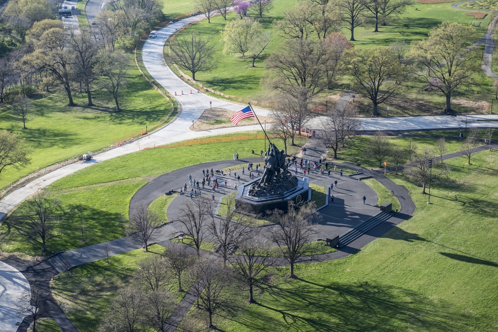 Aerial Photography of Arlington National Cemetery