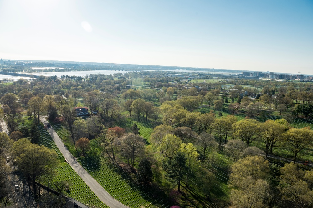 Aerial Photography of Arlington National Cemetery